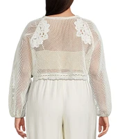 Lucy Paris Plus Dual Reversible Crochet Top