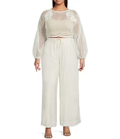Lucy Paris Plus Dual Reversible Crochet Top