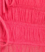 Lucy Paris Plus Livia Smocked Ruffle Short Sleeve Blouse
