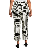 Lucy Paris Plus Rue Printed Straight Leg Coordinating Pants
