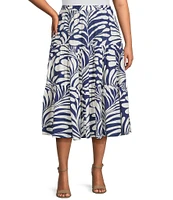 Lucy Paris Plus Size Bloom A-Line Coordinating Midi Skirt