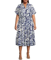 Lucy Paris Plus Size Bloom A-Line Coordinating Midi Skirt
