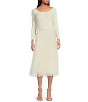 Lucy Paris Sharlene Tulle Midi Skirt