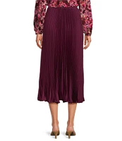 Lucy Paris Talia Pleated Midi Skirt