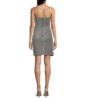 Lulus Sensational Shine Strapless Mini Dress