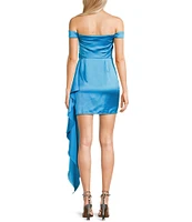 Lulus Strapless Off-The-Shoulder Ethereal Excellence Mini Dress