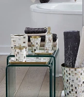 Luxury Hotel Essex Collection Gold Mother of Pearl Covered Jar