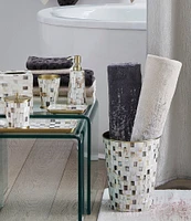 Luxury Hotel Essex Collection Gold Mother of Pearl Wastebasket