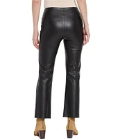 Lysse Ankle Elysse Vegan Leather Cropped Flare Leggings