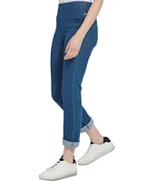 Lysse Boyfriend Cuffed Denim Leggings