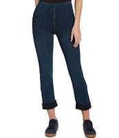 Lysse Boyfriend Cuffed Denim Leggings