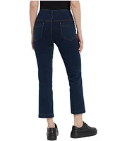 Lysse Denim Baby Bootcut Ankle Leggings