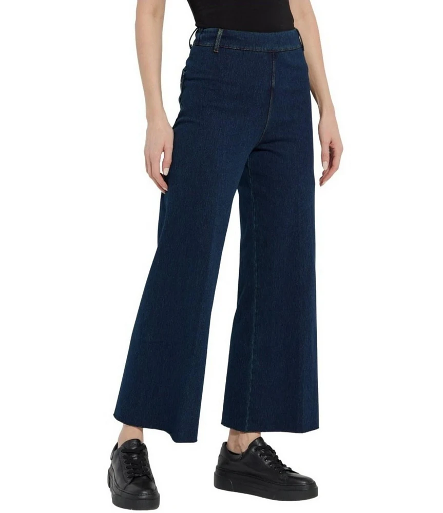 Lysse Erin High Waisted Wide Leg Demin Ponte Ankle Leggings