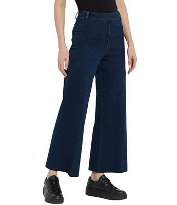 Lysse Erin High Waisted Wide Leg Demin Ponte Ankle Leggings