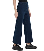 Lysse Erin High Waisted Wide Leg Demin Ponte Ankle Leggings