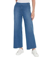 Lysse Erin High Waisted Wide Leg Demin Ponte Ankle Leggings