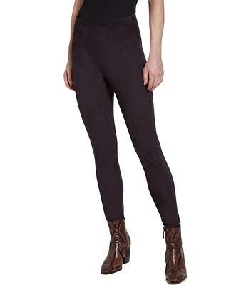 Lysse High Waist Suede Skinny Stretch Leggings