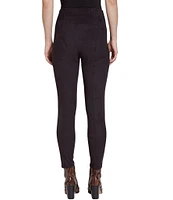 Lysse High Waist Suede Skinny Stretch Leggings