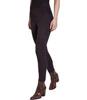 Lysse High Waist Suede Skinny Stretch Leggings