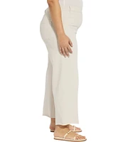Lysse Plus Size Erin High Waisted Wide Leg Demin Ponte Ankle Leggings