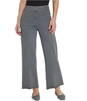 Lysse Plus Size Erin High Waisted Wide Leg Demin Ponte Ankle Leggings