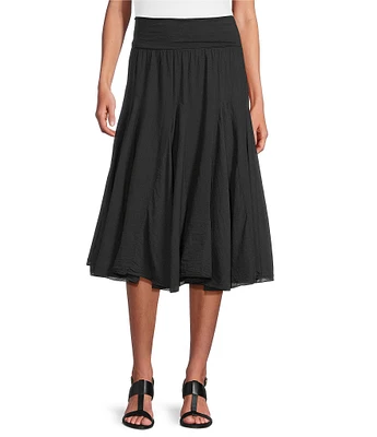 M Made in Italy Cotton Gauze Skirt