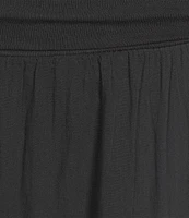 M Made in Italy Cotton Gauze Skirt