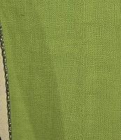 M Made in Italy Linen Side Pocket Cropped Belted Cuffed Pants
