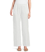 M Made in Italy Linen Wide Leg Pants