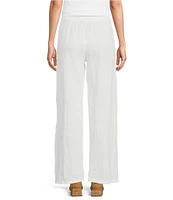 M Made in Italy Linen Wide Leg Pants
