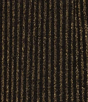 M Made in Italy Lurex Gold Threaded Wide Leg Tie-Waist Pant