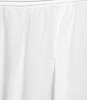 M Made in Italy Pull-On Pleated Ankle Coordinating Wide Leg Pants
