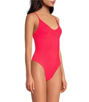 Maaji Celine Coral Crush Reversible V-Neck Underwire One Piece Swimsuit