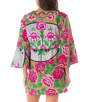 Maaji Cerice Bouquet Kaftan Cover-up Dress