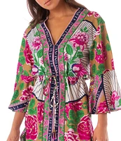 Maaji Cerice Bouquet Kaftan Cover-up Dress