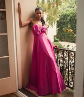 Mac Duggal Bow Front Strapless Ball Gown