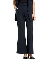 Mac Duggal Classic Crepe Flared Leg Trouser Pants