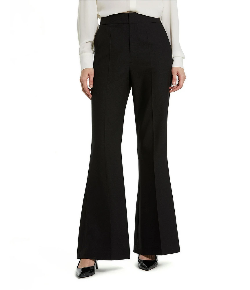 Mac Duggal Classic Crepe Flared Leg Trouser Pants