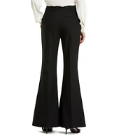 Mac Duggal Classic Crepe Flared Leg Trouser Pants