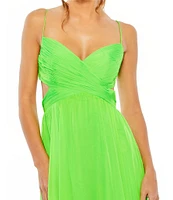 Mac Duggal Sweetheart Ruffle Tiered Cut Out Gown