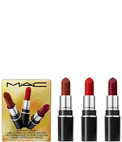 MAC Everyday Luxury Mini Lustreglass Lipstick Trio: Red