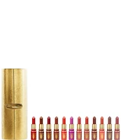 MAC Golden Girls Mini Lustreglass Lipstick Vault x 12 Gift Set