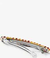 MACHETE Slim Paris Tortoise Checked Hair Barrette