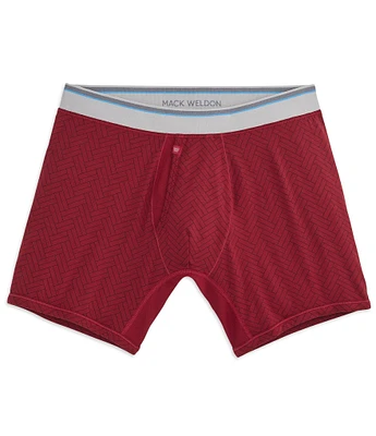 Mack Weldon 18-Hour Printed Jersey 6#double; Inseam Boxer Briefs