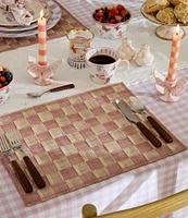 MacKenzie-Childs Sinamay Woven Check Placemats, Set of 4