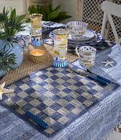 MacKenzie-Childs Sinamay Woven Check Placemats, Set of 4