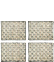 MacKenzie-Childs Sinamay Woven Check Placemats, Set of 4