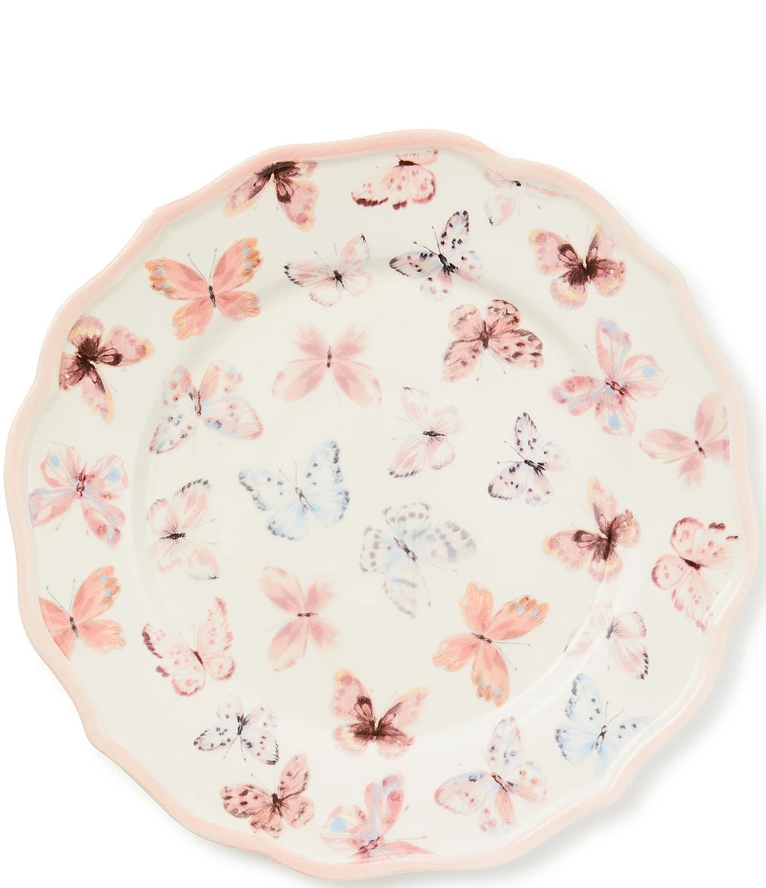 MacKenzie-Childs Butterfly Hill Scalloped Dinner Plate