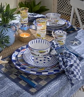 MacKenzie-Childs Check Round Platter, 13.25#double;