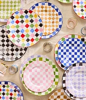 MacKenzie-Childs Check Round Platter, 13.25#double;